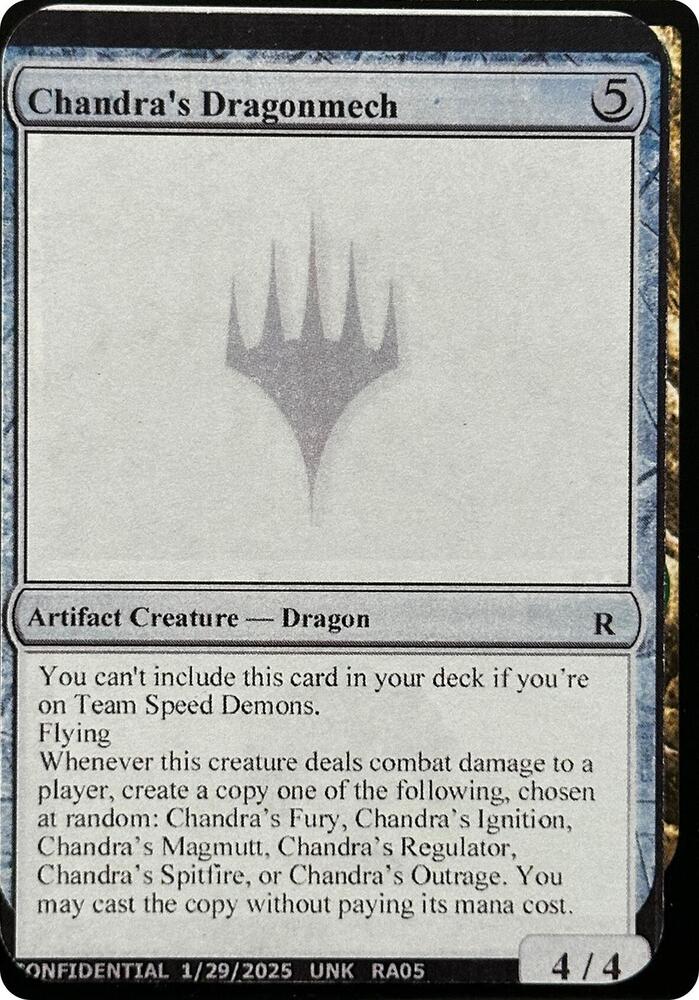 Chandras Dragonmech  (Un-Known Event Playtest Cards)  | Good Games Adelaide SA