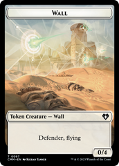 Wall // Kor Ally Double-Sided Token [Commander Masters Tokens] | Good Games Adelaide SA