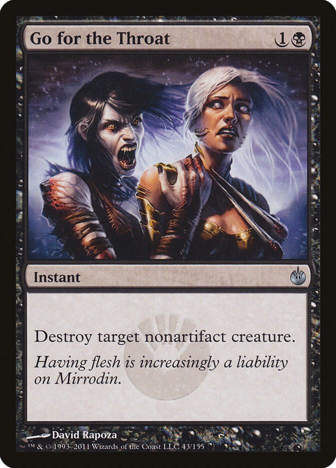 Go for the Throat 43 (Mirrodin Besieged)  - Foil | Good Games Adelaide SA