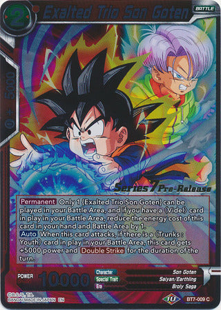 Exalted Trio Son Goten (Assault of the Saiyans) [BT7-009_PR] | Good Games Adelaide SA