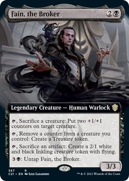 Fain the Broker Extended Art 367 (Commander 2021)  | Good Games Adelaide SA