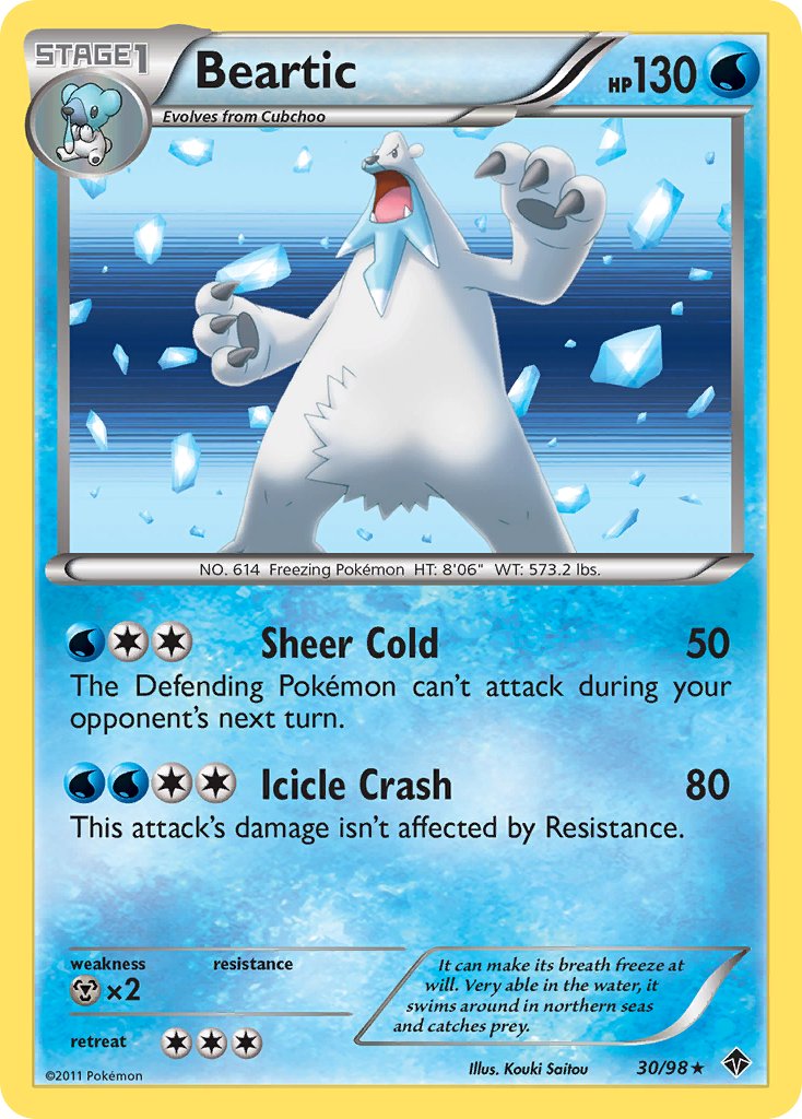 Beartic (30/98) (Cosmos Holo) (Blister Exclusive) [Black & White: Emerging Powers] | Good Games Adelaide SA