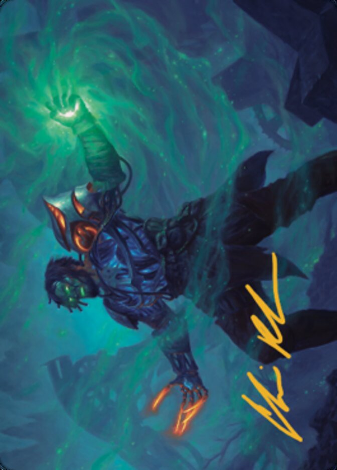 Mishra, Claimed by Gix Art Card (Gold-Stamped Signature) [The Brothers' War Art Series] | Good Games Adelaide SA