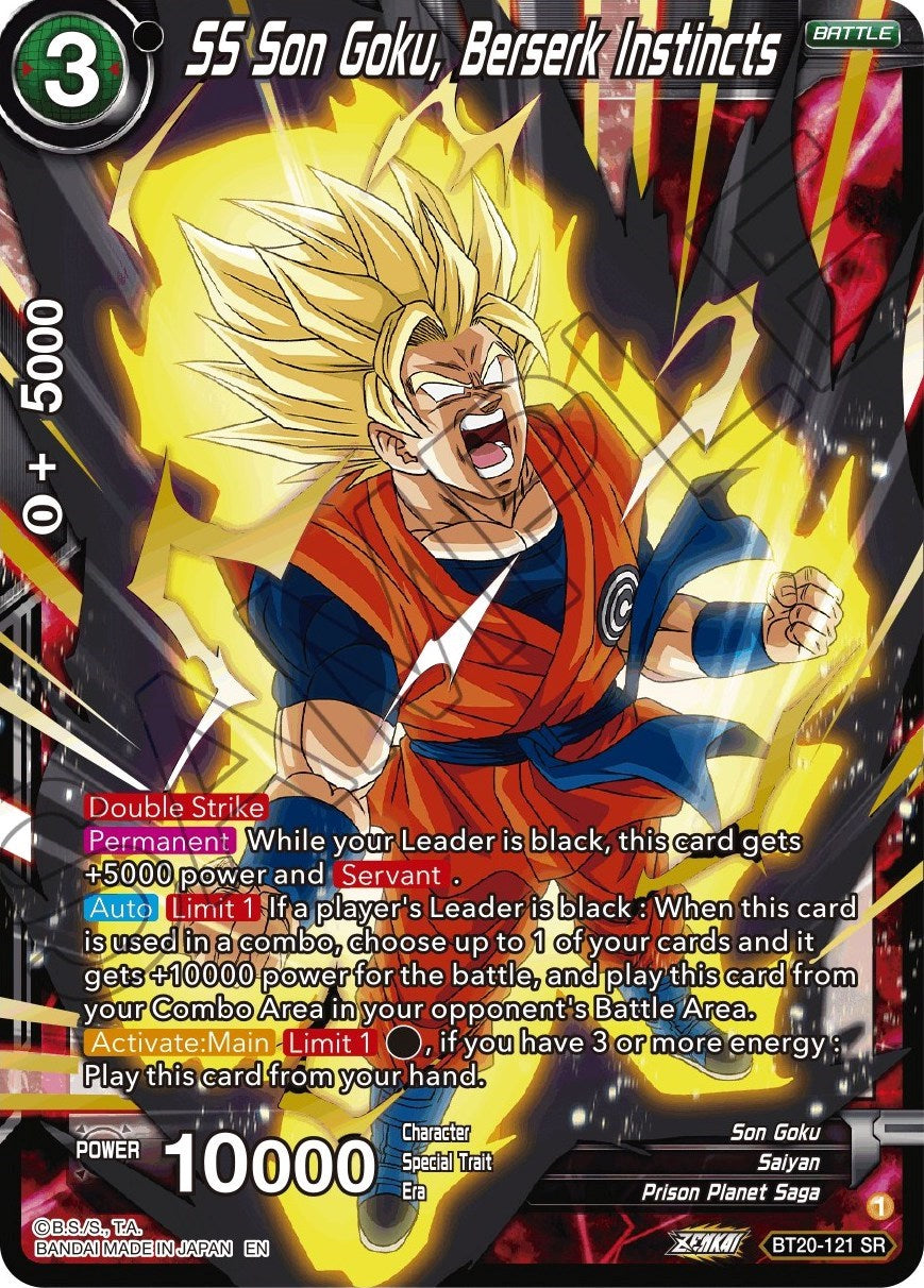 SS Son Goku, Berserk Instincts (BT20-121) [Power Absorbed] | Good Games Adelaide SA