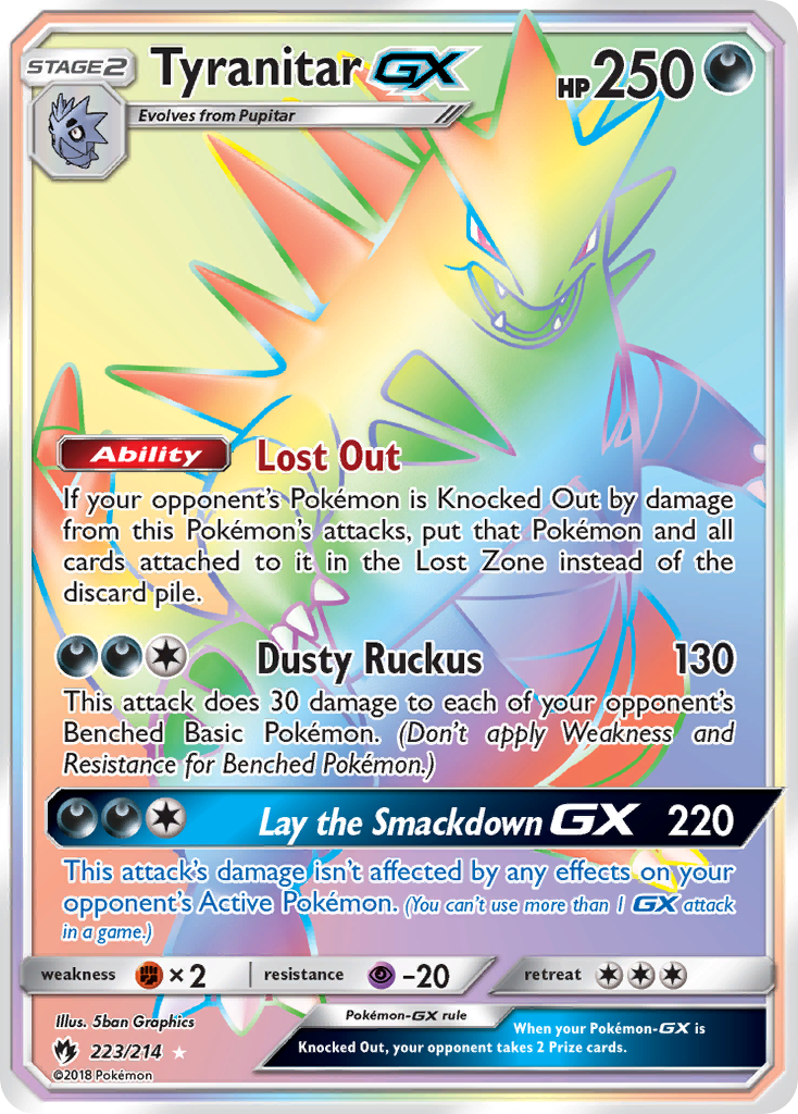 Tyranitar GX (223/214) [Sun & Moon: Lost Thunder] | Good Games Adelaide SA