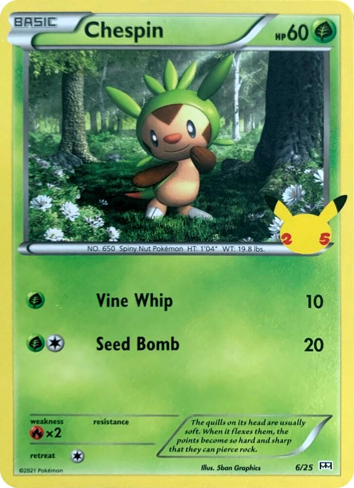Chespin 006/025 (McDonald's 25th Anniversary Promos)  | Good Games Adelaide SA