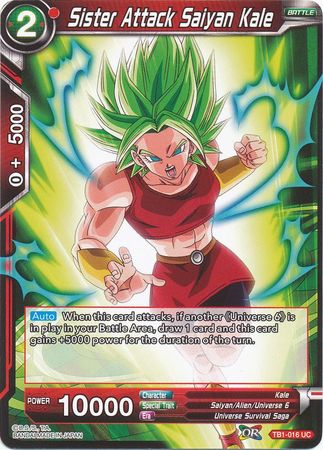 Sister Attack Saiyan Kale [TB1-016] | Good Games Adelaide SA