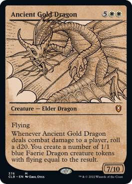Ancient Gold Dragon Showcase 376 (Commander Legends: Battle for Baldur's Gate)  | Good Games Adelaide SA
