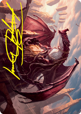 Velomachus Lorehold Art Card (Gold-Stamped Signature) [Strixhaven: School of Mages Art Series] | Good Games Adelaide SA