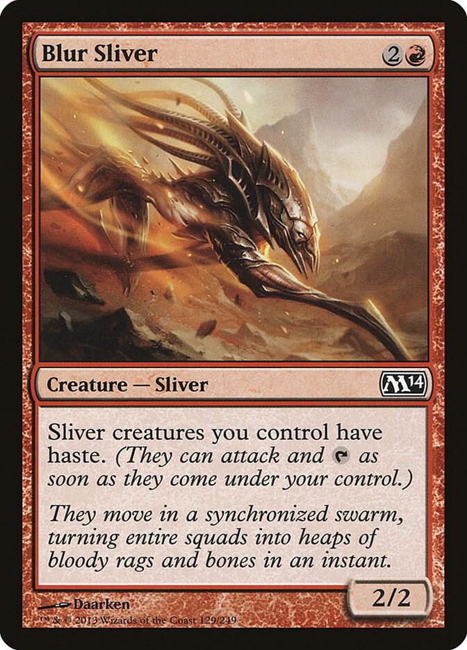 Blur Sliver 129 (Magic 2014 (M14))  - Foil | Good Games Adelaide SA