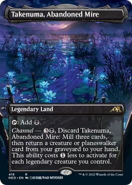 Takenuma, Abandoned Mire 416 (Kamigawa: Neon Dynasty)  - Borderless | Good Games Adelaide SA