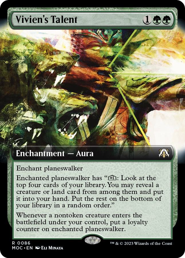 Vivien's Talent 86 (Commander: March of the Machine)  - Extended Art Foil | Good Games Adelaide SA