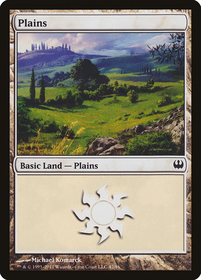 Plains (42) [Duel Decks: Knights vs. Dragons] | Good Games Adelaide SA