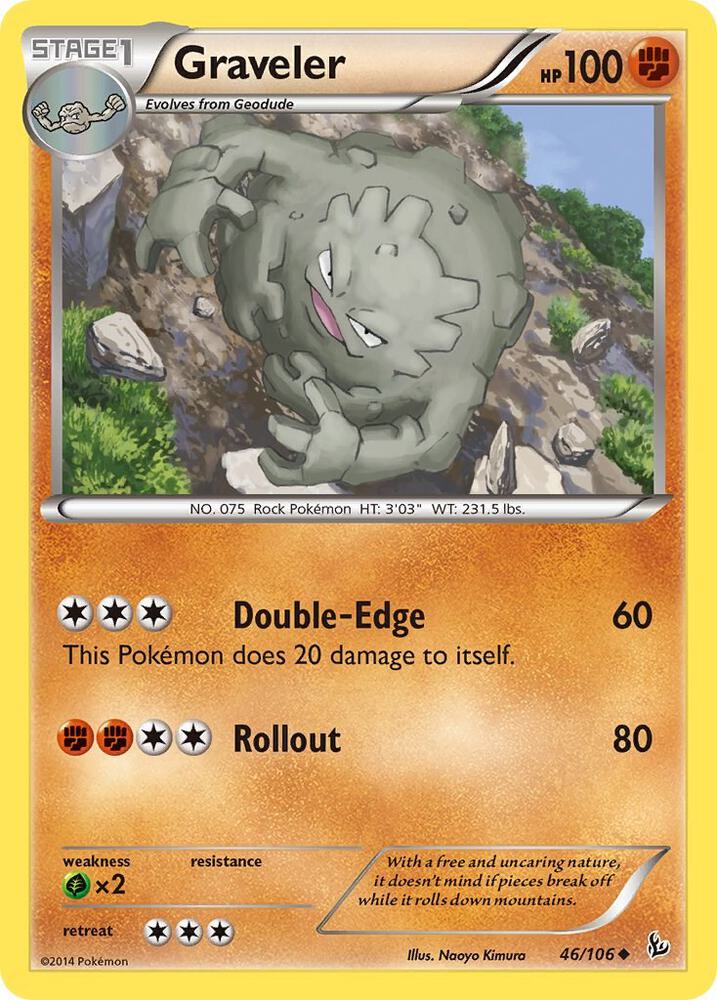 Graveler 46/106 (XY - Flashfire)  | Good Games Adelaide SA