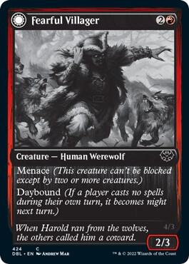 Fearful Villager 424 (Innistrad: Double Feature)  | Good Games Adelaide SA