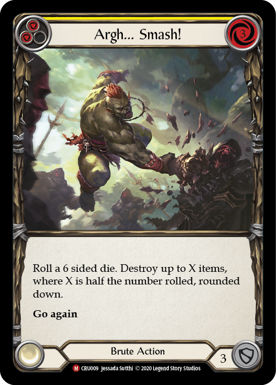 Argh... Smash! [CRU009] 1st Edition Rainbow Foil | Good Games Adelaide SA