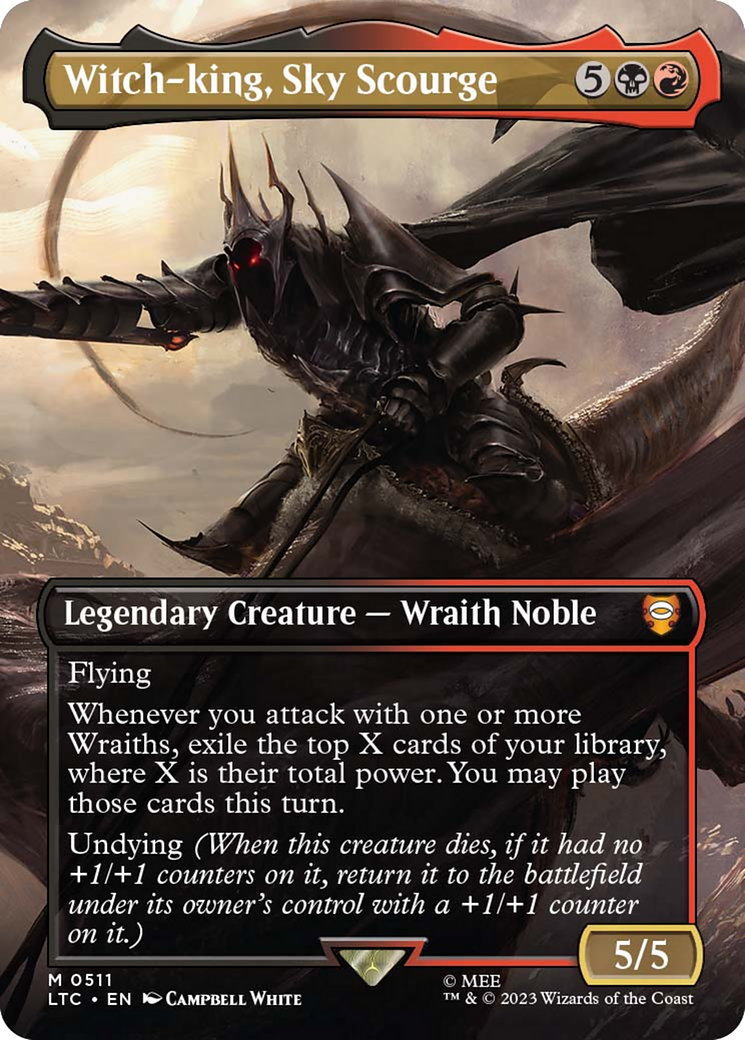 Witch-king, Sky Scourge (Borderless) [The Lord of the Rings: Tales of Middle-Earth Commander] | Good Games Adelaide SA