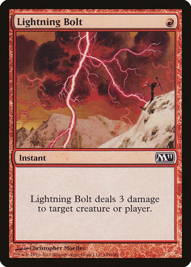 Lightning Bolt 149 (Magic 2011 (M11))  - Foil | Good Games Adelaide SA