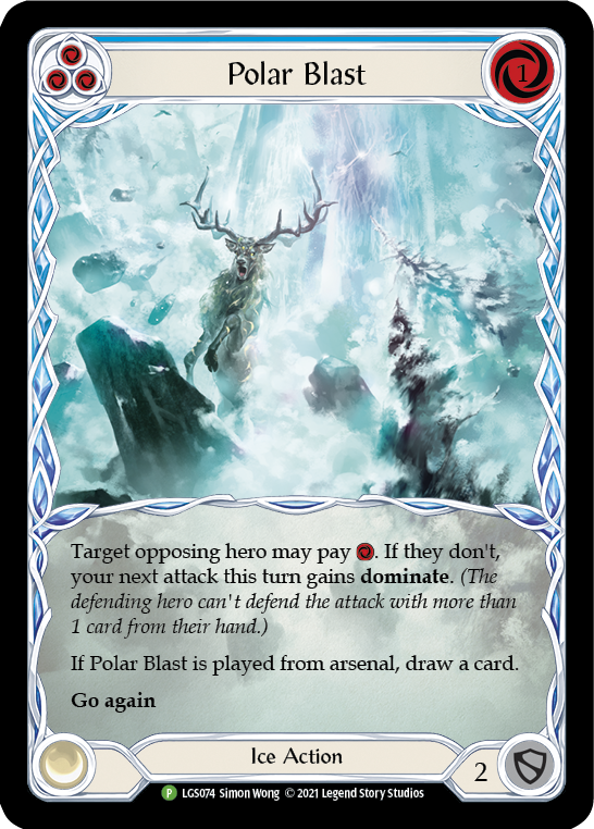 Polar Blast (Blue) [LGS074] (Promo)  Rainbow Foil | Good Games Adelaide SA