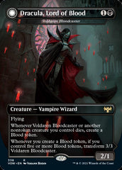 Dracula, Lord of Blood // Dracula, Lord of Bats - Voldaren Bloodcaster // Bloodbat Summoner (Borderless) (Dracula Series) [Innistrad: Crimson Vow] | Good Games Adelaide SA