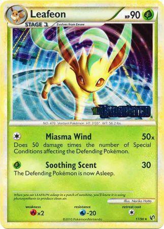 Leafeon Prerelease 17/90 (HGSS Promos)  - Holofoil | Good Games Adelaide SA