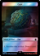 Warrior // Clue (0053) Double-Sided Token (Surge Foil) [Doctor Who Tokens] | Good Games Adelaide SA