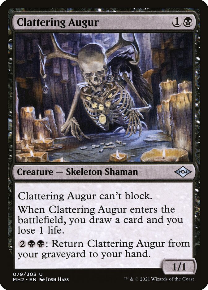 Clattering Augur 79 (Modern Horizons 2)  - Foil | Good Games Adelaide SA