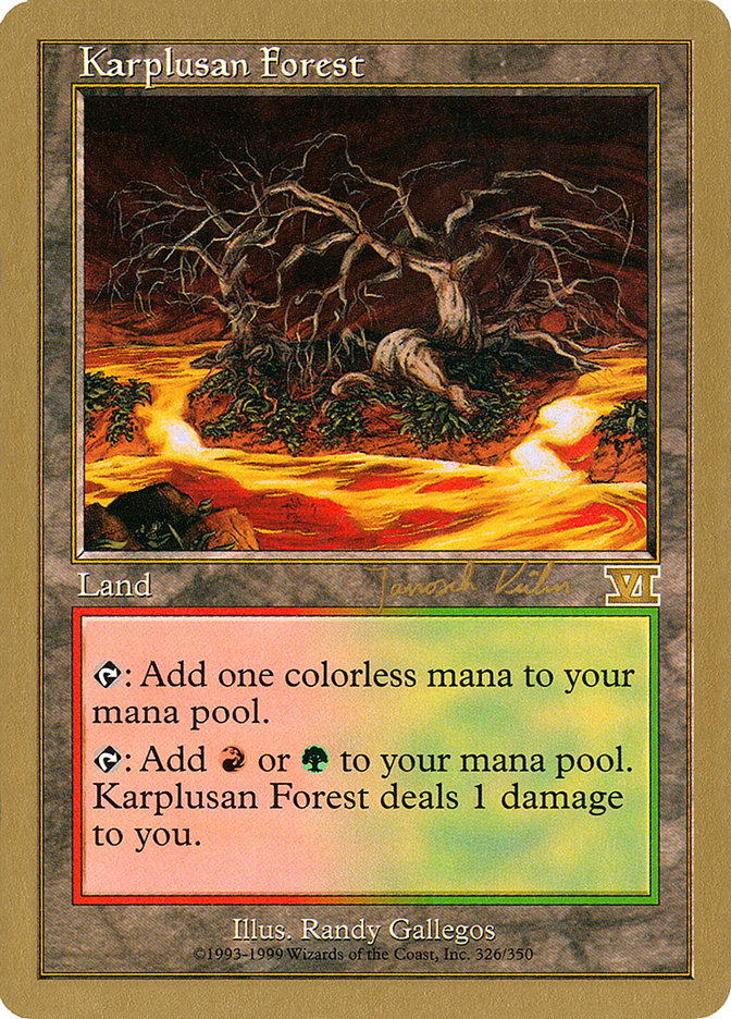 Karplusan Forest (Janosch Kuhn) [World Championship Decks 2000] | Good Games Adelaide SA