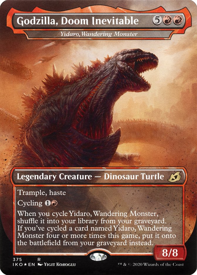 Godzilla, Doom Inevitable - Yidaro, Wandering Monster (Borderless) (Godzilla Series) [Ikoria: Lair of Behemoths] | Good Games Adelaide SA