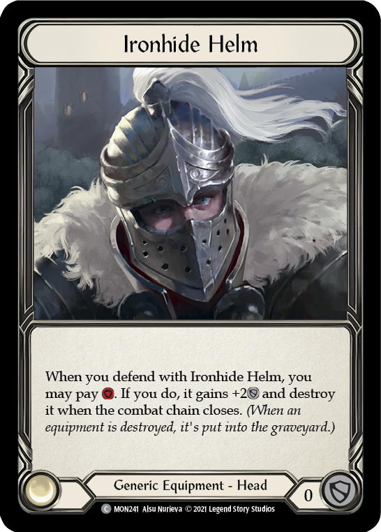 Ironhide Helm [MON241-CF] 1st Edition Cold Foil | Good Games Adelaide SA