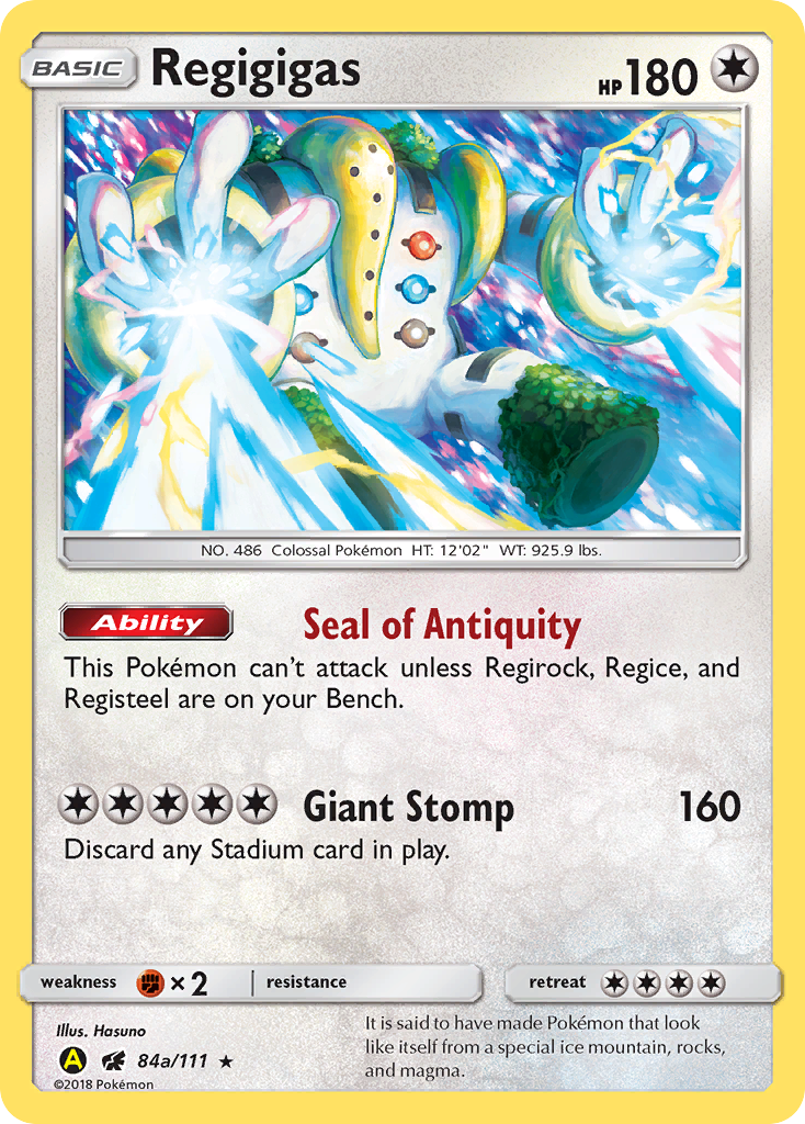 Regigigas (84a/111) (Alternate Art Promo) [Sun & Moon: Crimson Invasion] | Good Games Adelaide SA