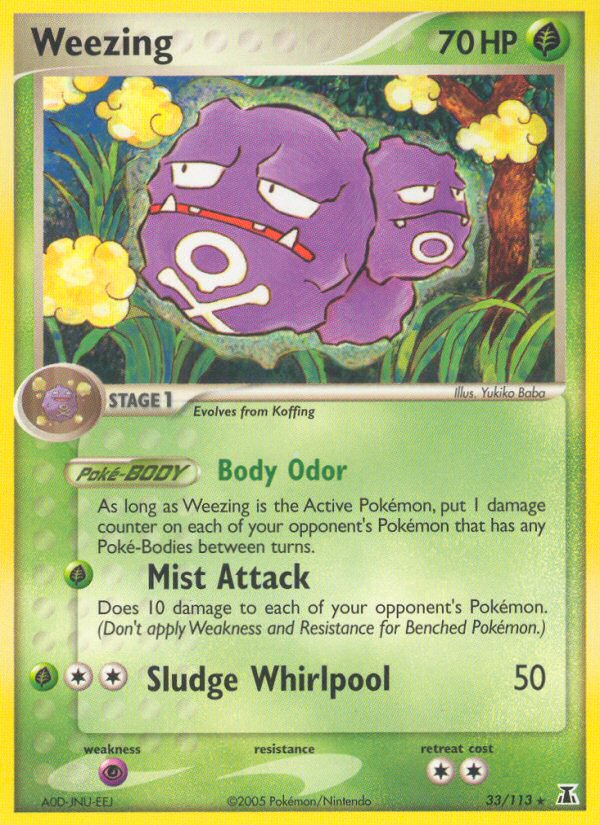 Weezing (33/113) [EX: Delta Species] | Good Games Adelaide SA