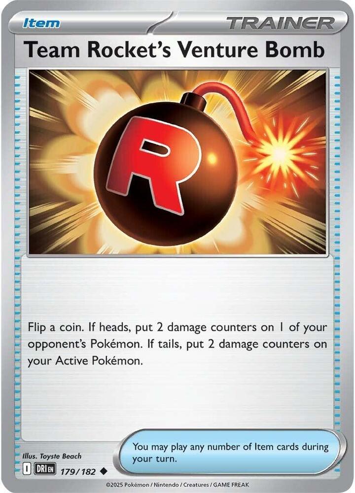 Team Rocket's Venture Bomb 179/182 (SV10: Destined Rivals)  | Good Games Adelaide SA