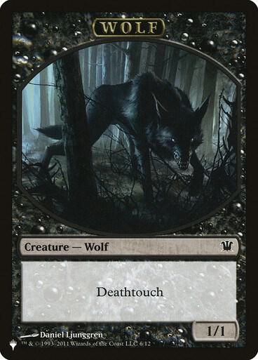 Wolf Cat Double Sided Token 6 // 11 (The List Reprints)  | Good Games Adelaide SA