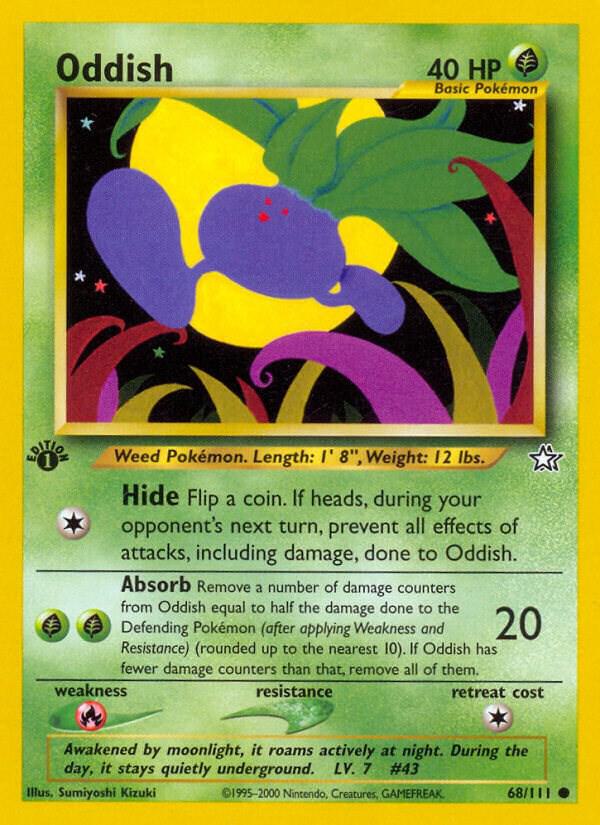 Oddish 068/111 (Neo Genesis)  - 1st Edition | Good Games Adelaide SA