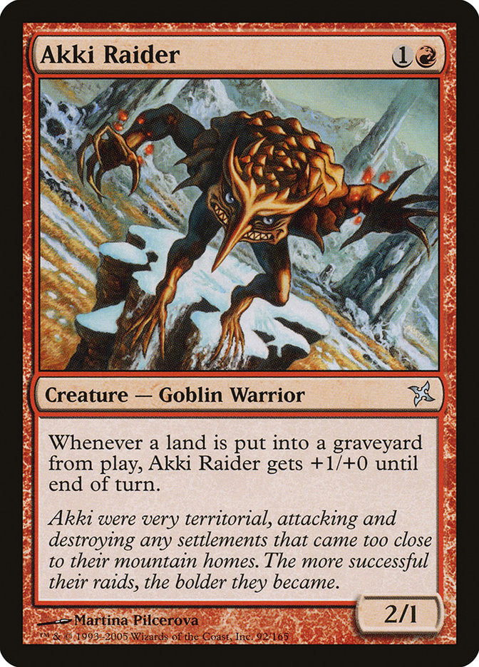 Akki Raider 92 (Betrayers of Kamigawa)  - Foil | Good Games Adelaide SA