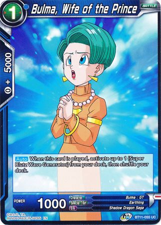 Bulma, Wife of the Prince [BT11-055] | Good Games Adelaide SA