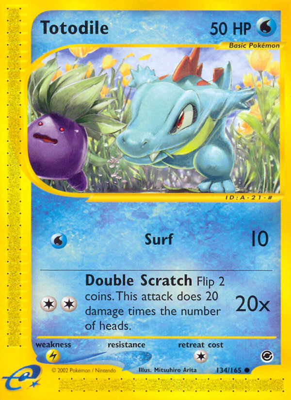 Totodile (134/165) [Expedition: Base Set] | Good Games Adelaide SA