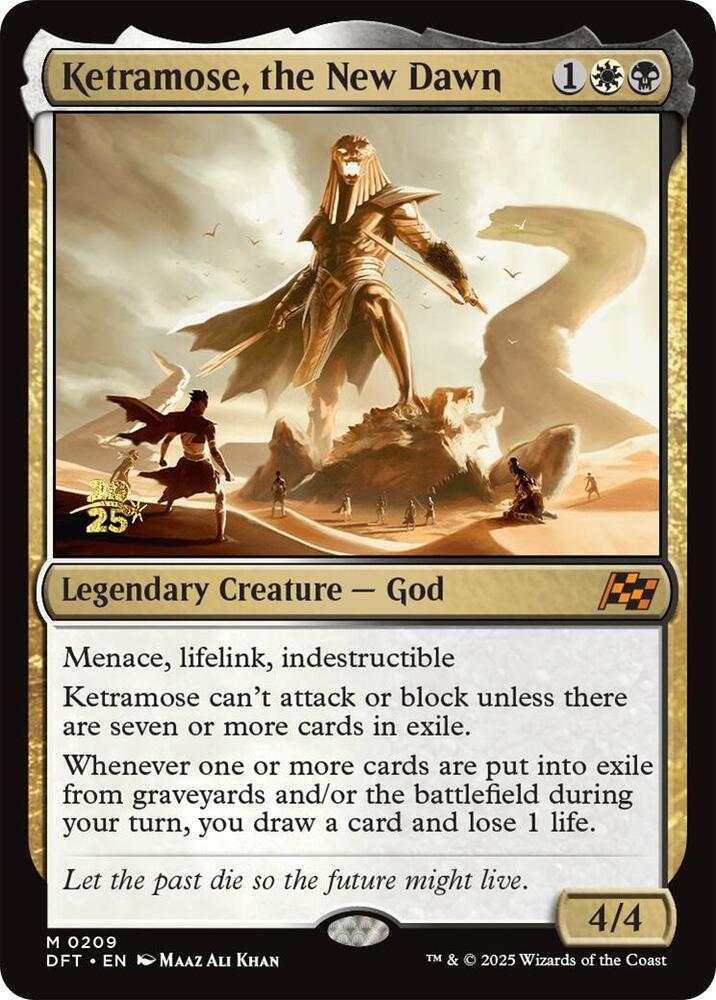 Ketramose the New Dawn 209 (Prerelease Cards)  - Foil | Good Games Adelaide SA