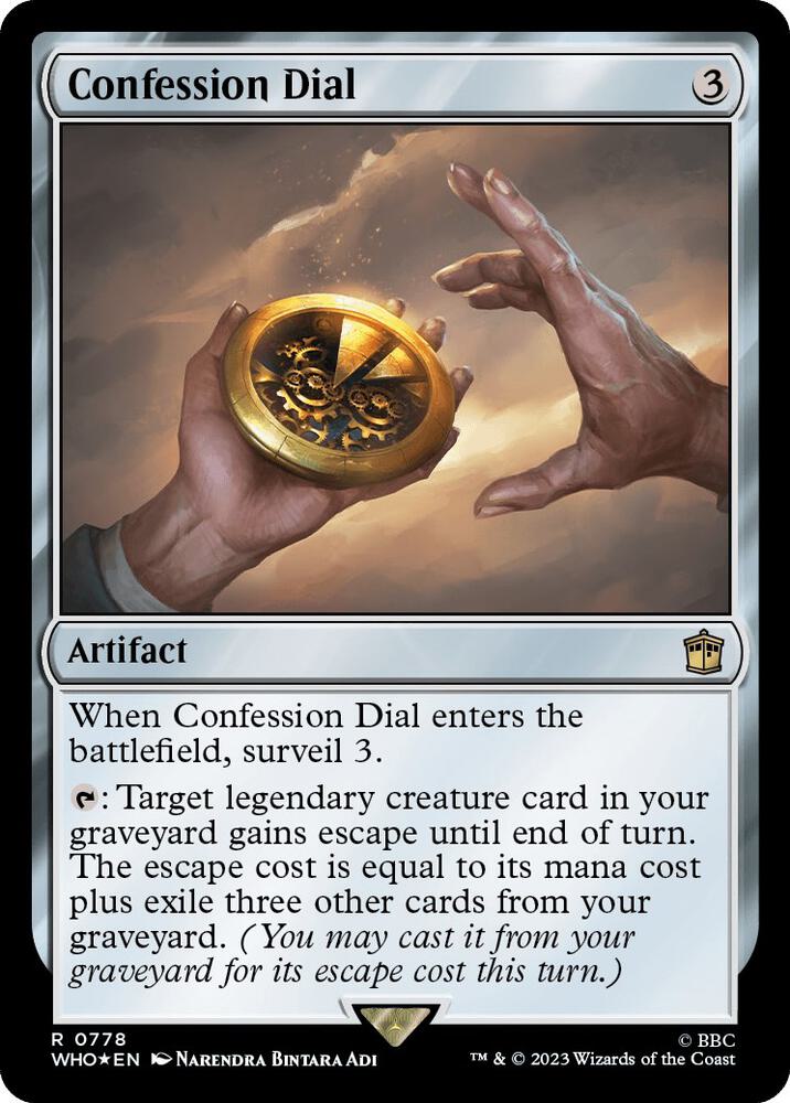 Confession Dial 778 (Universes Beyond: Doctor Who)  - Foil | Good Games Adelaide SA