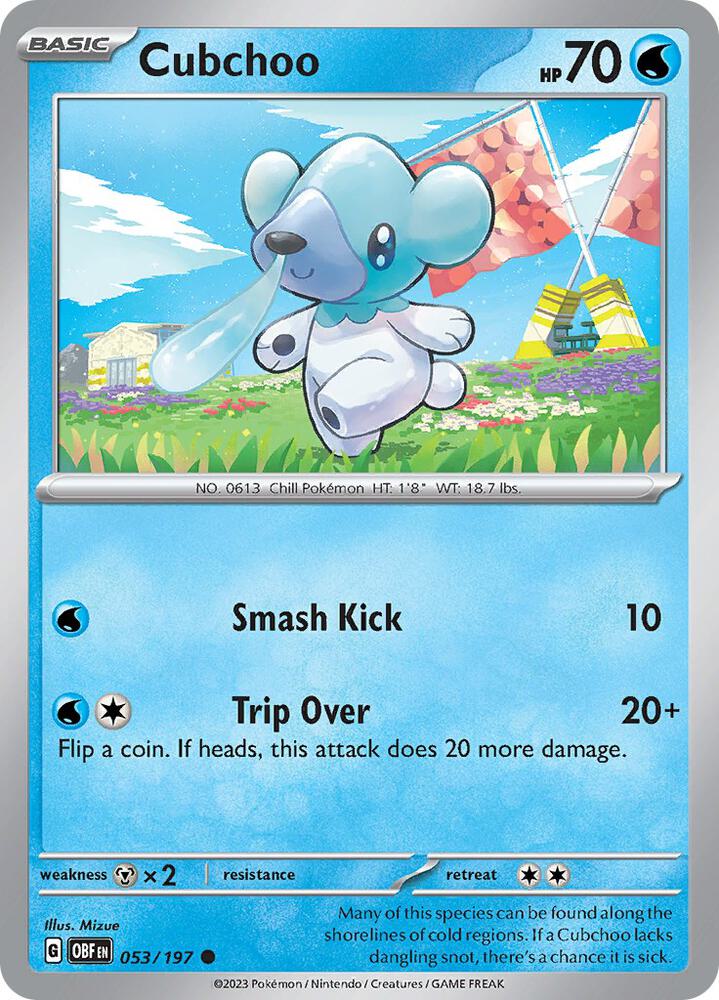 Cubchoo 053/197 (SV03: Obsidian Flames)  | Good Games Adelaide SA