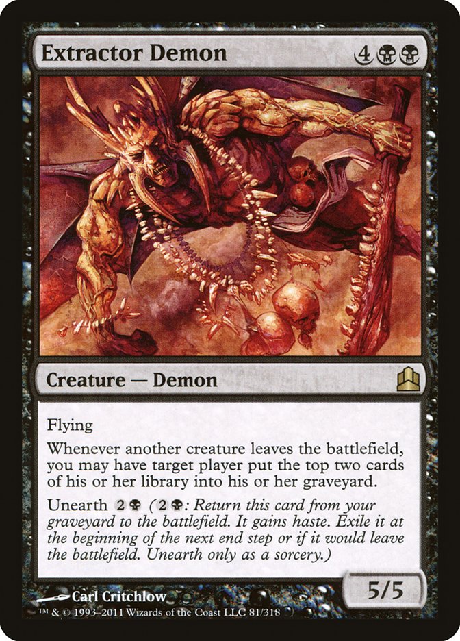 Extractor Demon [Commander 2011] | Good Games Adelaide SA