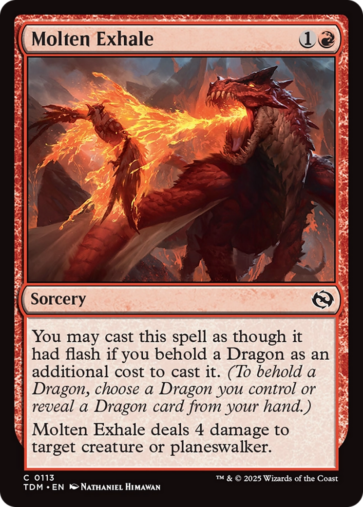 Molten Exhale [Tarkir: Dragonstorm] | Good Games Adelaide SA