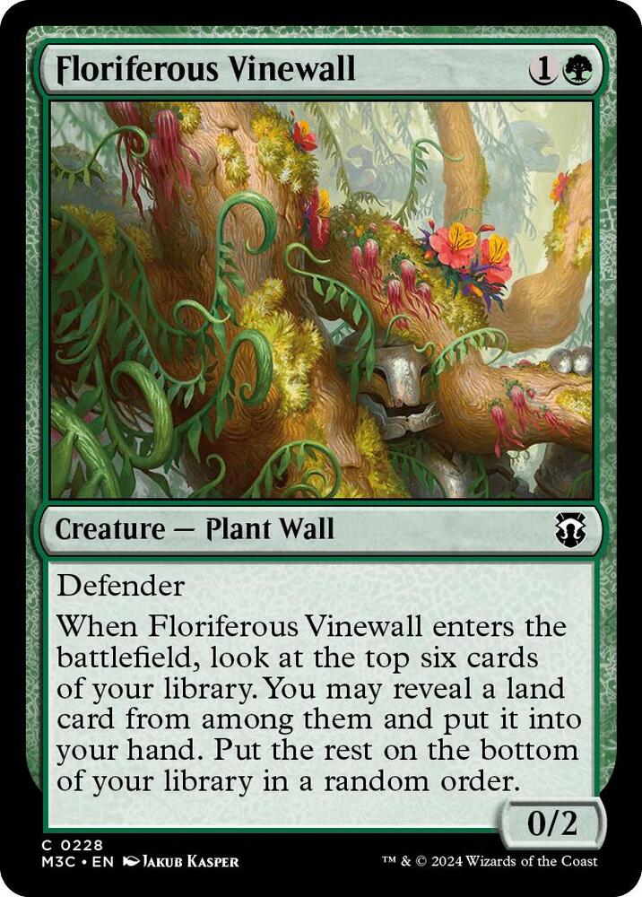 Floriferous Vinewall 228 (Commander: Modern Horizons 3)  | Good Games Adelaide SA