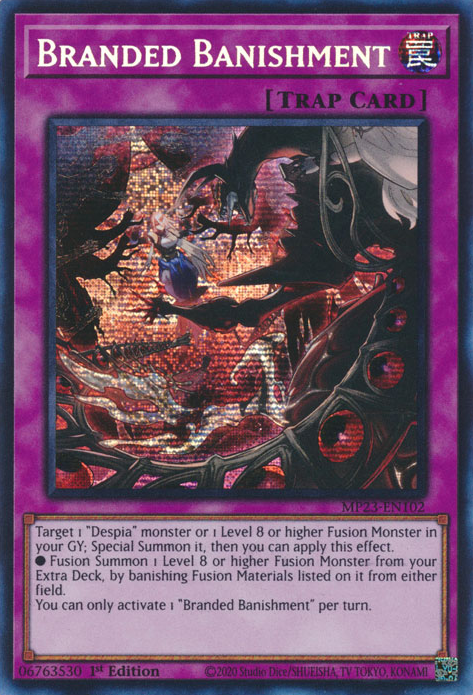 Branded Banishment [MP23-EN102] Prismatic Secret Rare | Good Games Adelaide SA