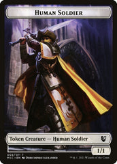 Angel // Human Soldier Double-sided Token [Double Masters Tokens] | Good Games Adelaide SA