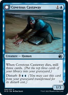 Covetous Castaway 45 (Innistrad: Midnight Hunt)  - Foil | Good Games Adelaide SA