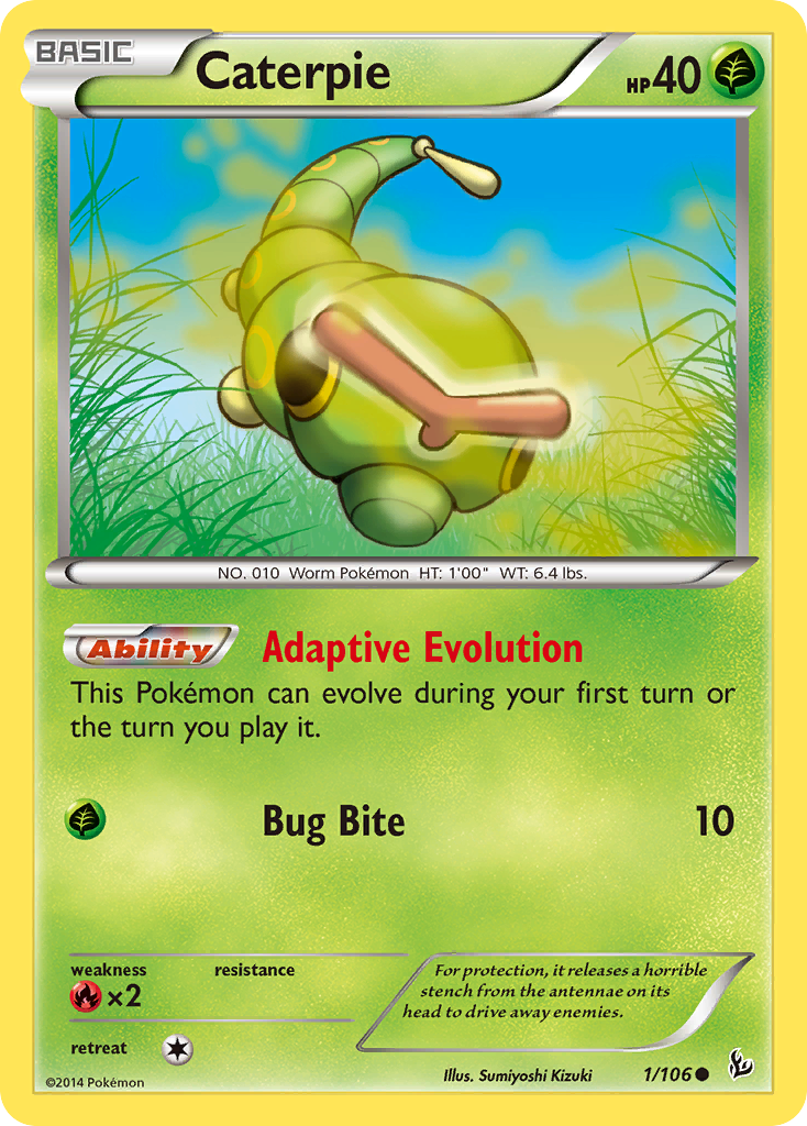 Caterpie (1/106) [XY: Flashfire] | Good Games Adelaide SA