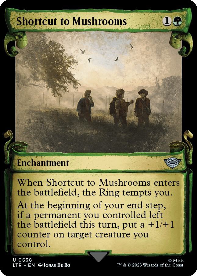 Shortcut to Mushrooms 638 (Universes Beyond: The Lord of the Rings: Tales of Middle-earth)  - Showcase Scroll Foil | Good Games Adelaide SA