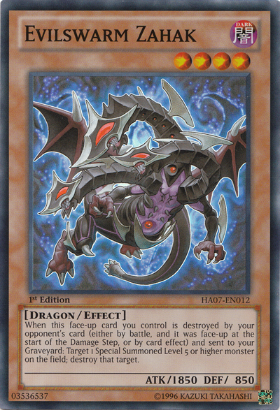 Evilswarm Zahak [HA07-EN012] Super Rare | Good Games Adelaide SA